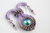 Beading kit for necklace 'Harlequin' - Purple