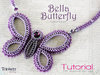 Rijgpatroon voor ketting 'Bella Butterfly' - Engels
