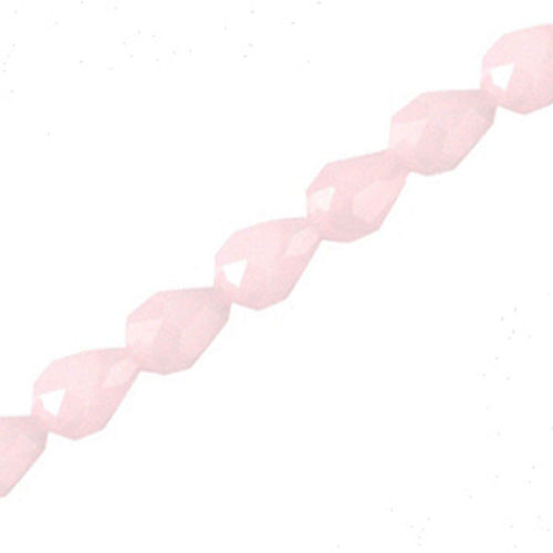 Facet Drop Bead 3x6mm - Light Pink x20