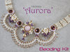 Beading kit for necklace 'Aurora' - Violet
