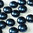 Parel Cabochon rond 14mm - Donkerblauw