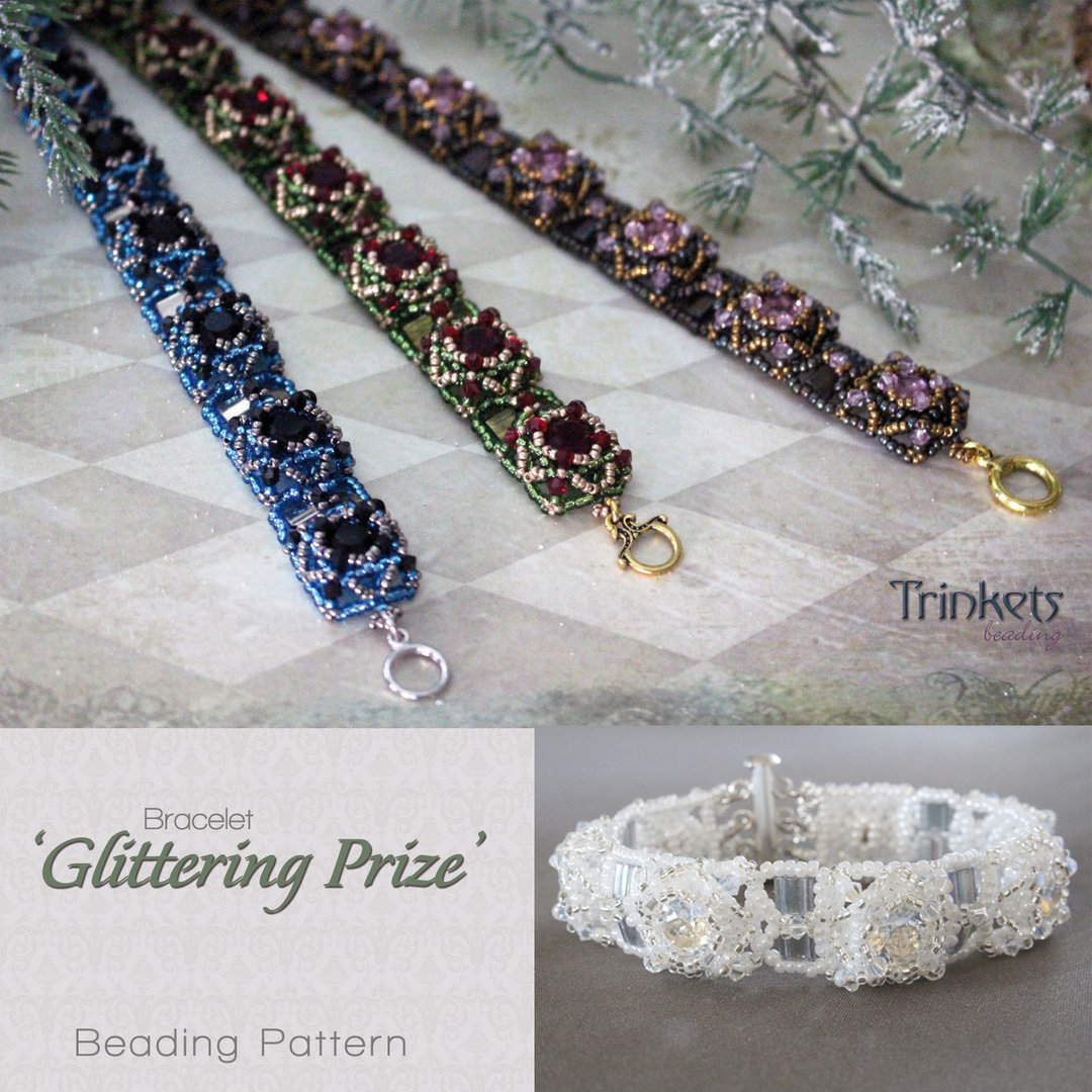 Beading pattern for bracelet 'Glittering Prize'