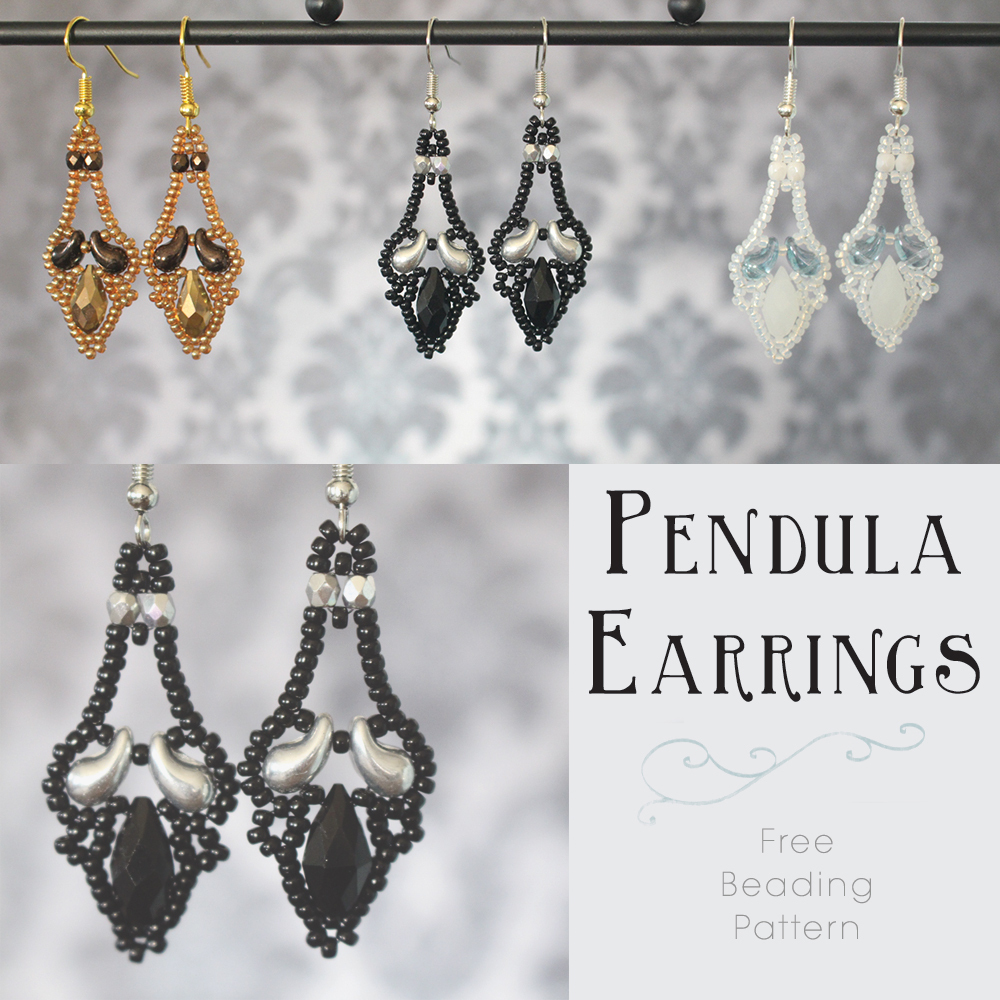 *Free Pattern* - 'Pendula' Earrings