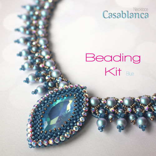 Beading Kit - Necklace 'Casablanca' - Blue