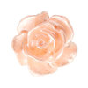 Roos kraal 10mm - Creamy Peach Pearl Shine x5