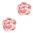Roos kraal 6mm - Dusty Rose Pearl Shine x5
