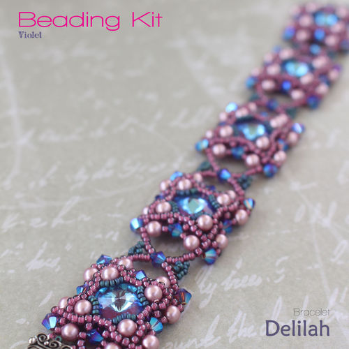 Beading Kit - Bracelet 'Delilah' - Violet