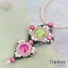 Beading kit - necklace 'Jubilee' - Pink