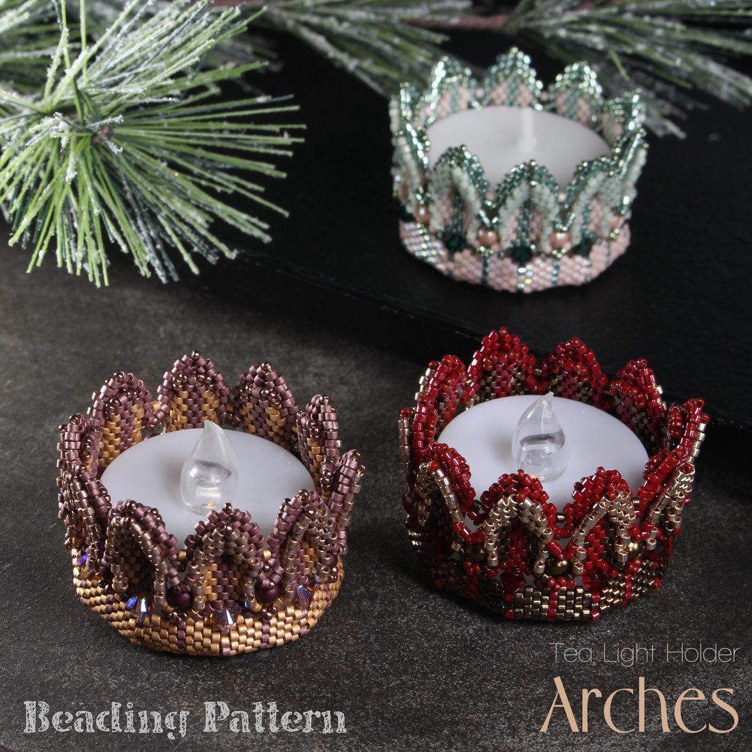 Beading pattern - Candle Holder 'Arches'
